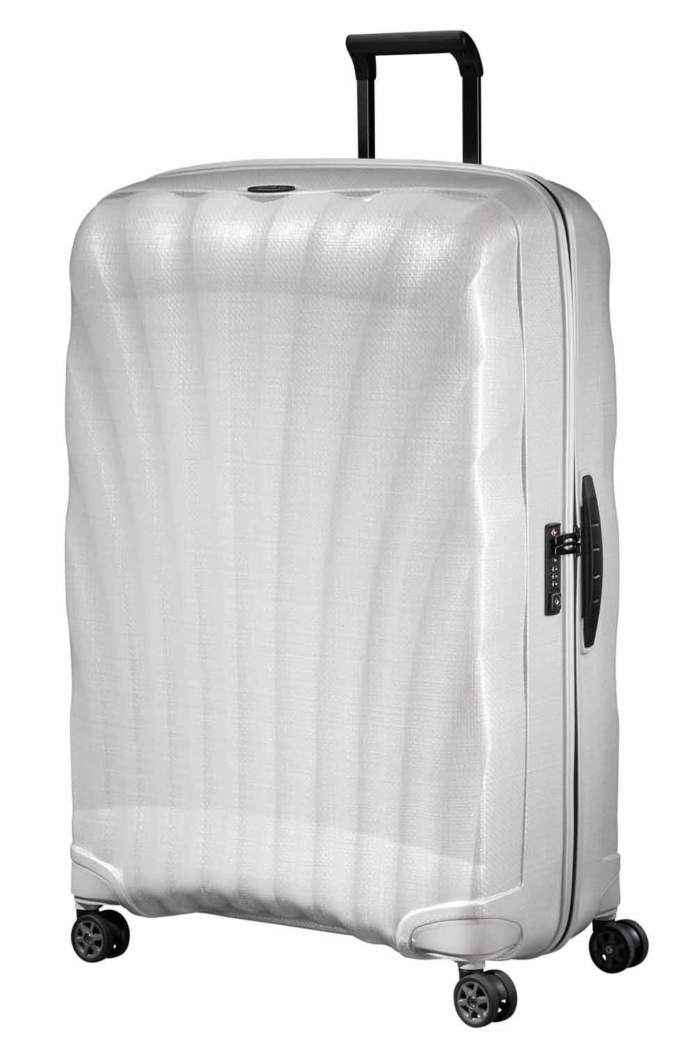 Samsonite C-Lite Trolley mit 4 Rollen 86cm + GRATIS HOTELGUTSCHEIN Off White