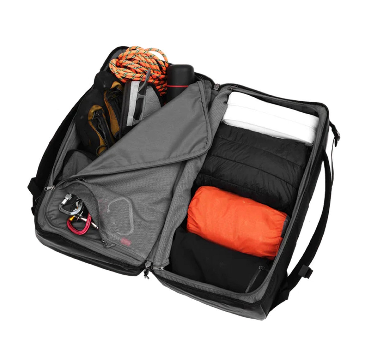 D_b_ Roamer Split Duffel 90L Black Out