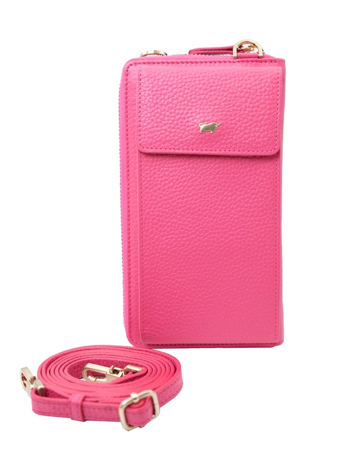 Braun Büffel ASTI RFID RV-Geldbörse mit Handyfach meta pink