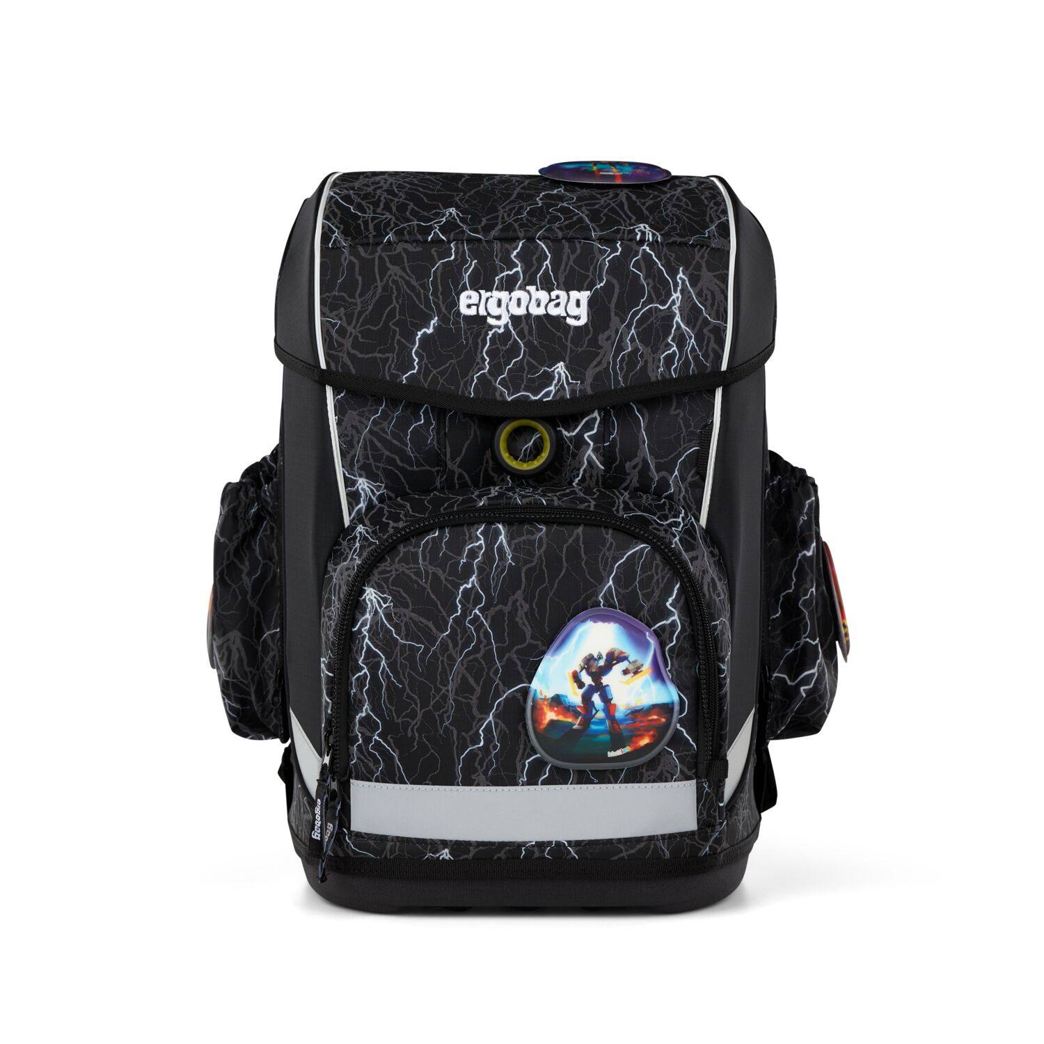 ergobag cubo light REFLEX GLOW 6-teiliges Schulrucksack-Set 2025 Super ReflektBär