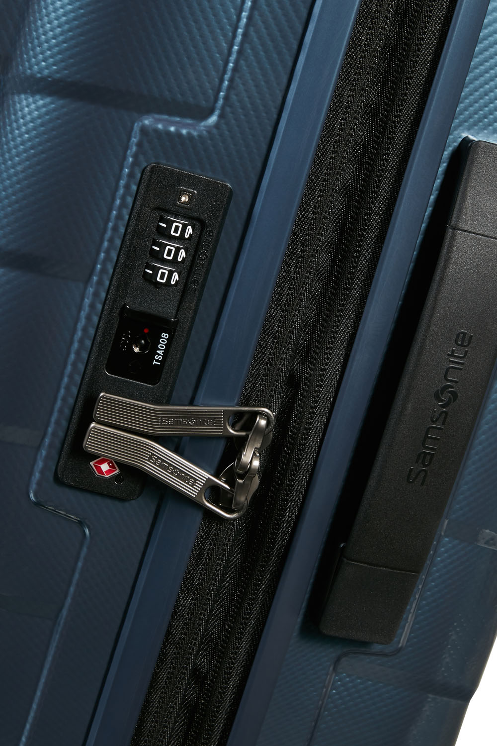 Samsonite Attrix Trolley mit 4 Rollen erweiterbar 55cm (23/26cm) Steel Blue