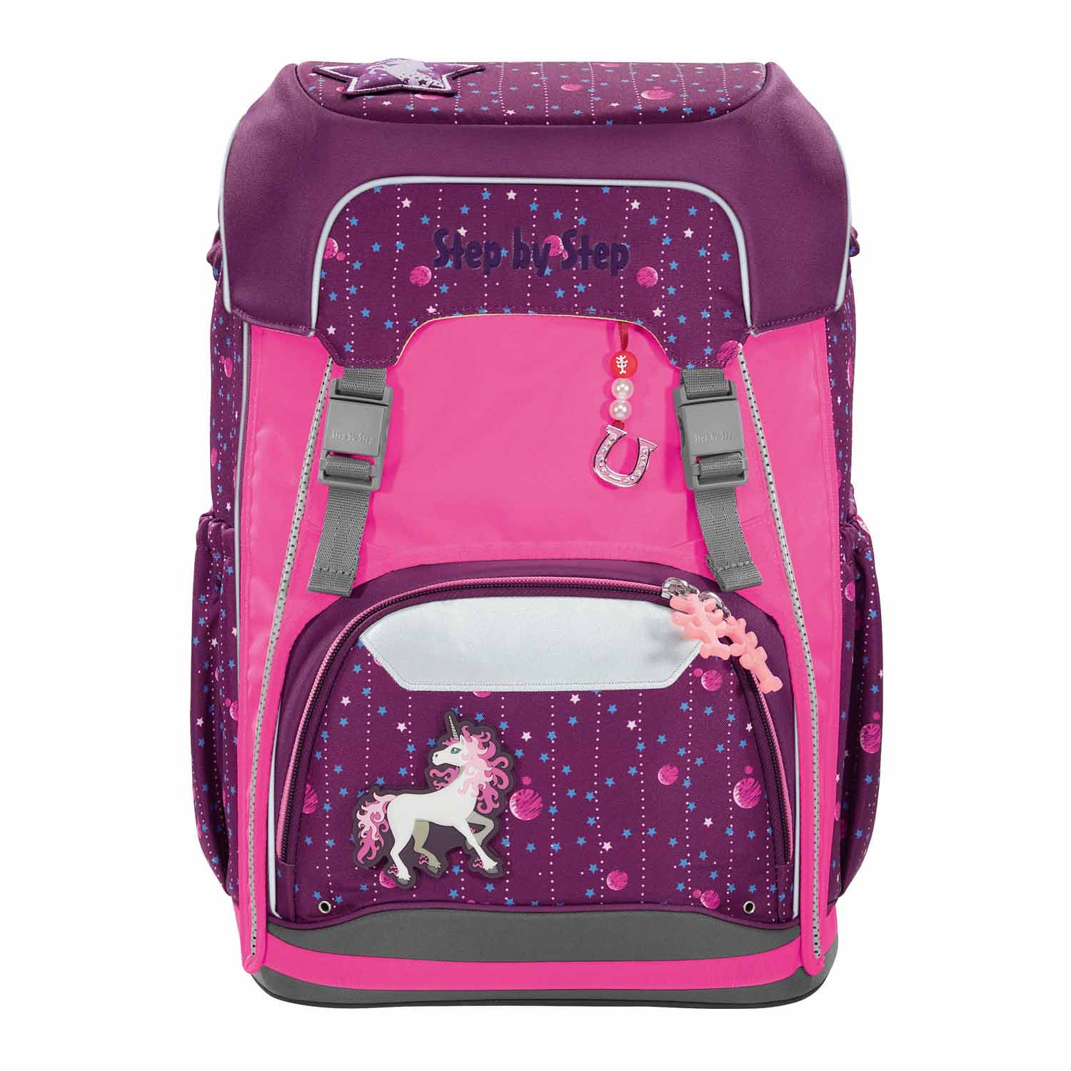 Step by Step Schulzubehör LED Neon Pull-Over, Reflektorüberzug mit LED-Leuchteffekt für GIANT Schulranzen Pink Step by Step Schulzubehör LED Neon Pull-Over, Reflektorüberzug mit LED-Leuchteffekt für GIANT Schulranzen Pink