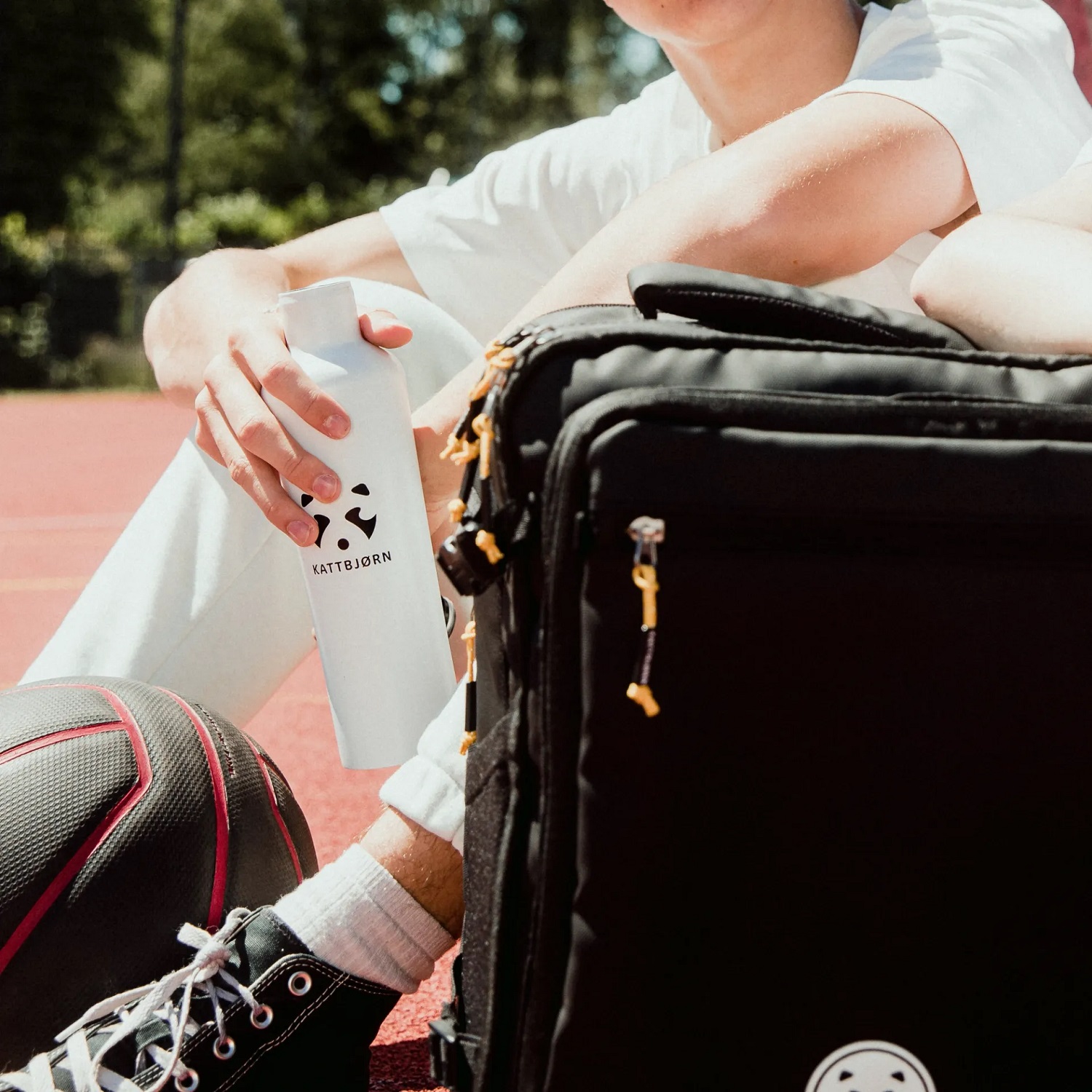 kattbjørn Zubehör Edelstahl-Trinkflasche 500ml weiß