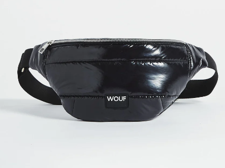 Wouf Quilted Collection Waist Bag Glossy black Wouf Quilted Collection Waist Bag Glossy black