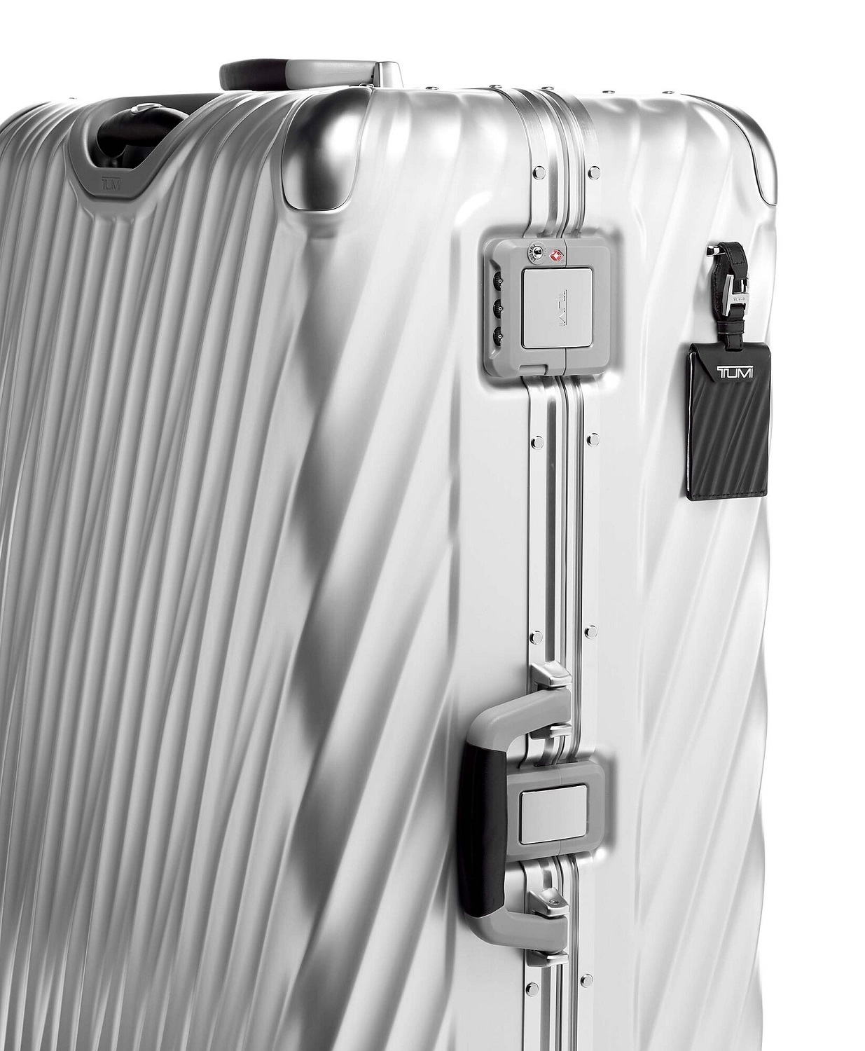 Tumi 19 Degree Aluminium Koffer für weltweite Reisen Silber