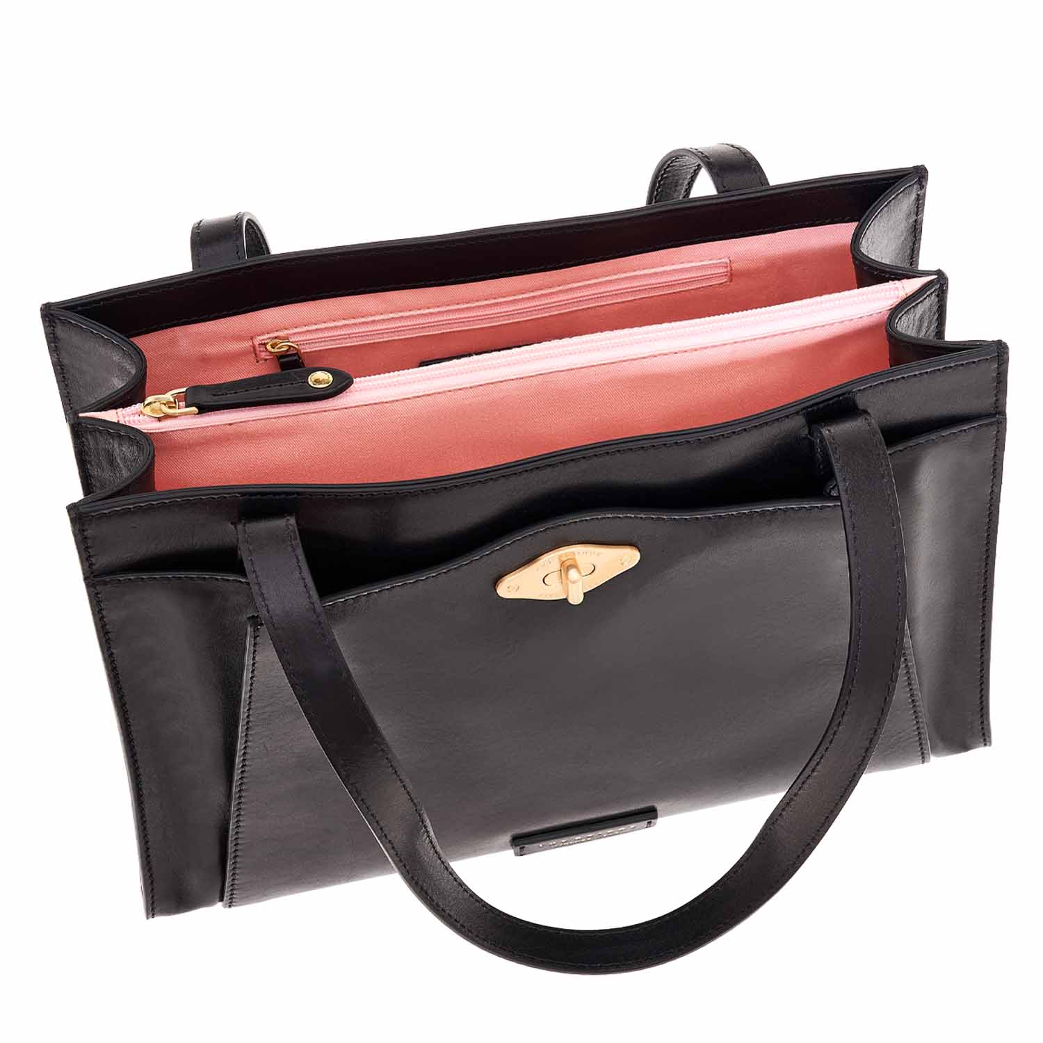The Bridge Barbara Shopper 04336201 Schwarz/Gold The Bridge Barbara Shopper 04336201 Schwarz/Gold