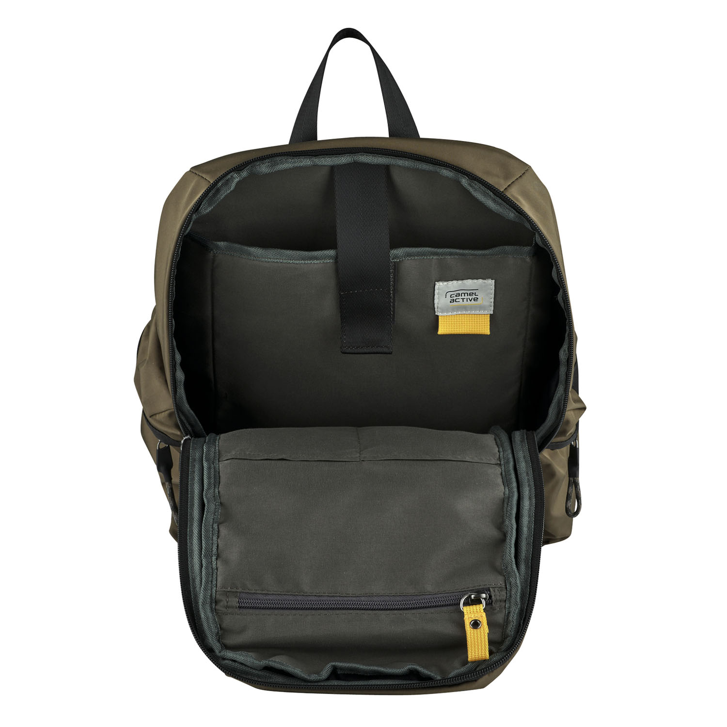 Camel Active Terra Backpack L aus recyceltem Nylon 4222 Khaki