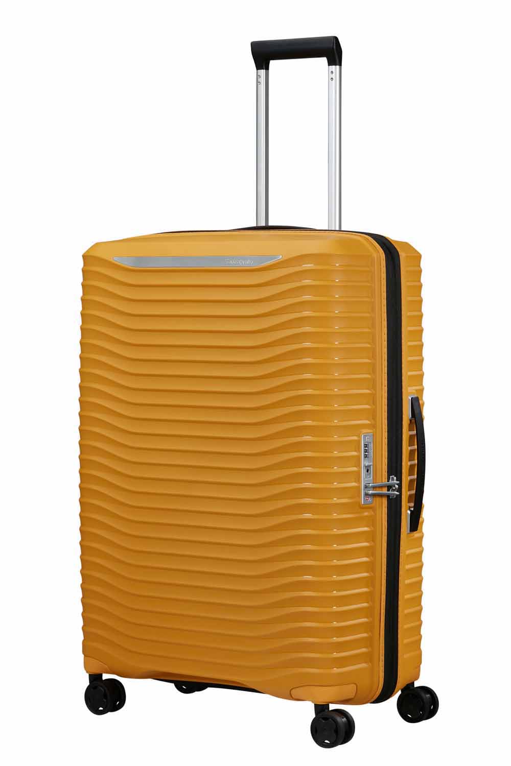 Samsonite Upscape Trolley mit 4 Rollen erweiterbar 75cm + GRATIS HOTELGUTSCHEIN Gelb