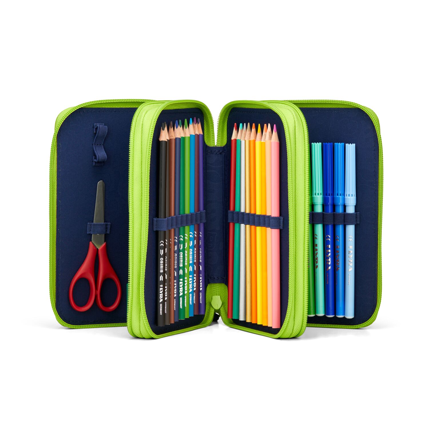 ergobag Schulzubehör Maxi-Mäppchen, befüllt mit 3 Fächern 2025 SpitzenreitBär