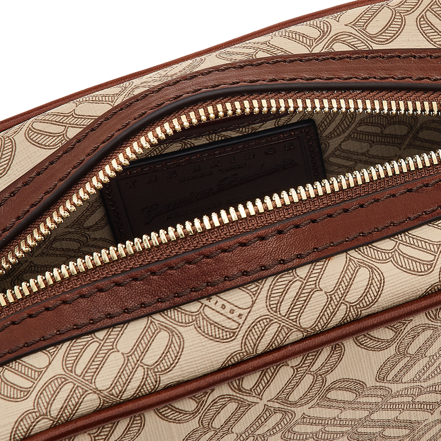 The Bridge Anna Leder-Schultertasche Sand/Gold The Bridge Anna Leder-Schultertasche Sand/Gold