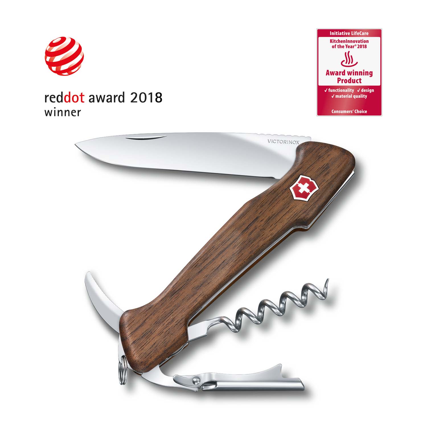 Victorinox Wine Master Wood, Grosses Taschenmesser Braun