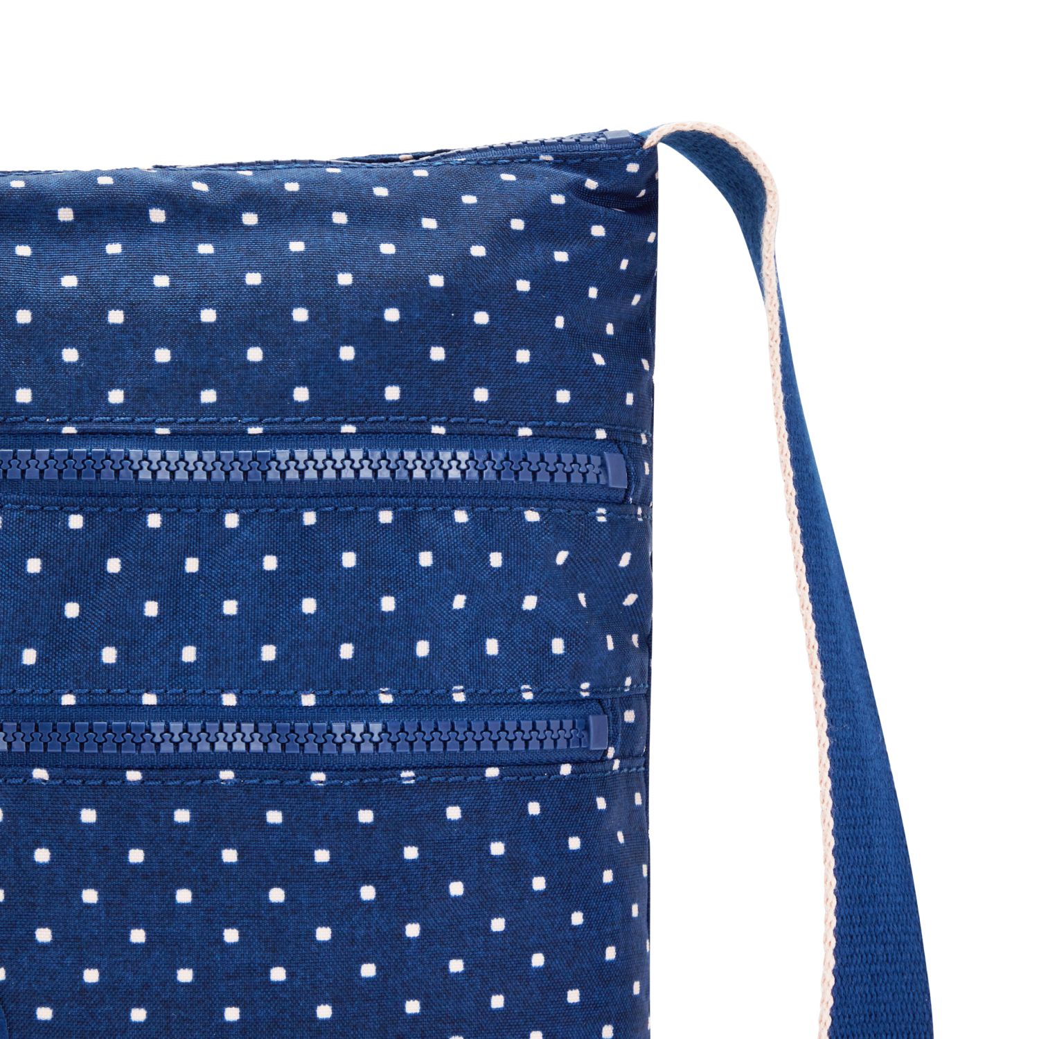 Kipling ALVAR Mittelgroße Schultertasche Soft Dot Blue