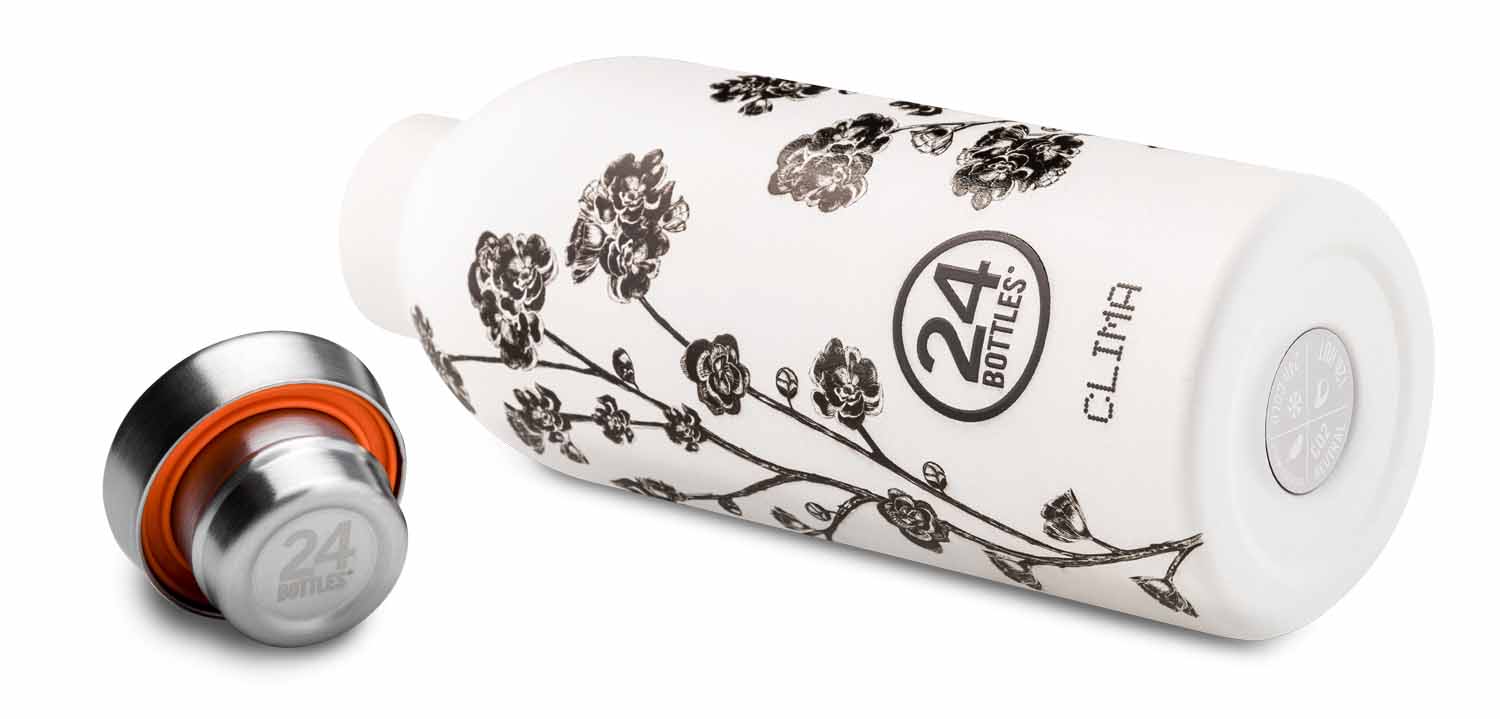 24Bottles® Clima Bottle White Rose 500 ml