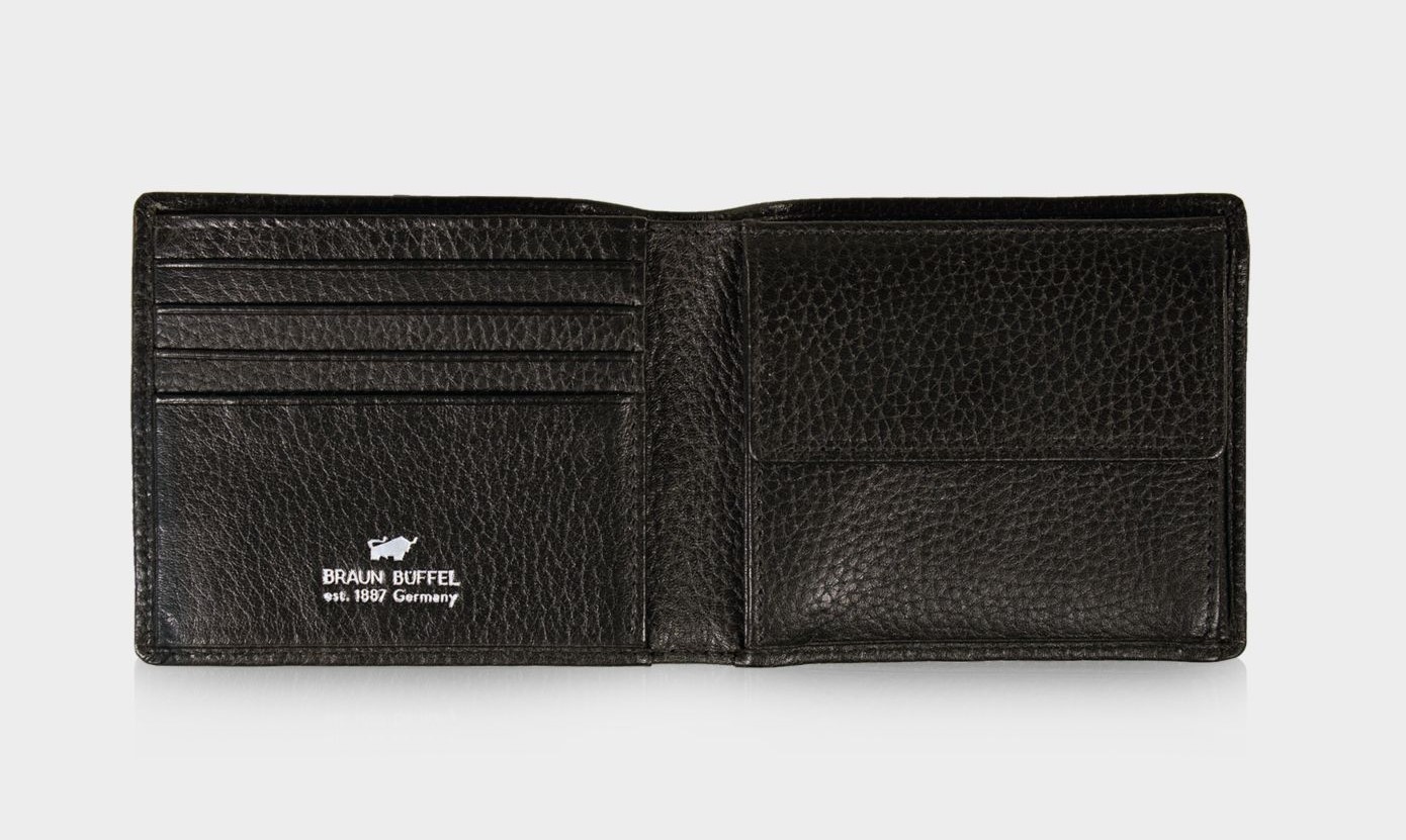 Braun Büffel TURIN RFID Geldbörse 4CS schwarz