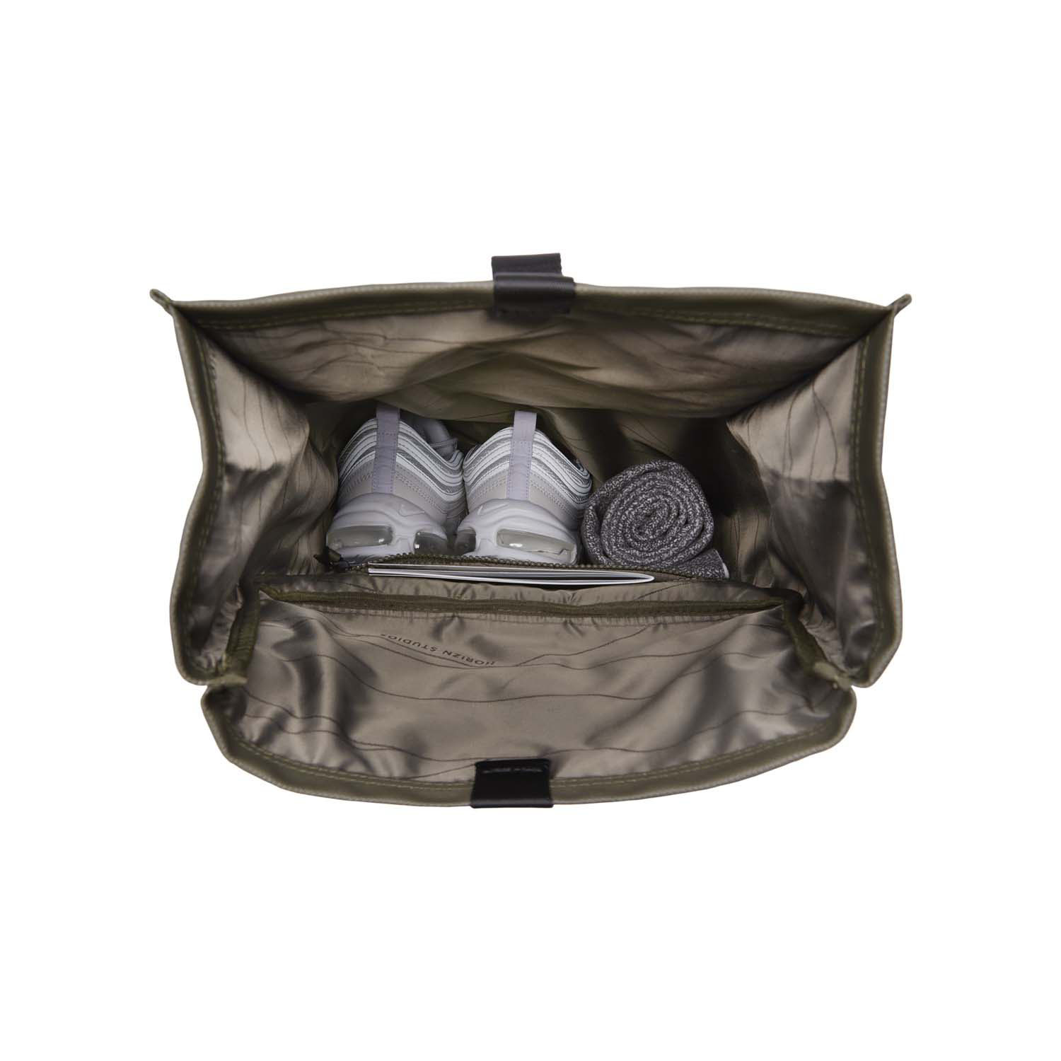 Horizn Studios SoFo Rolltop Backpack erweiterbar Dark Olive Horizn Studios SoFo Rolltop Backpack erweiterbar Dark Olive