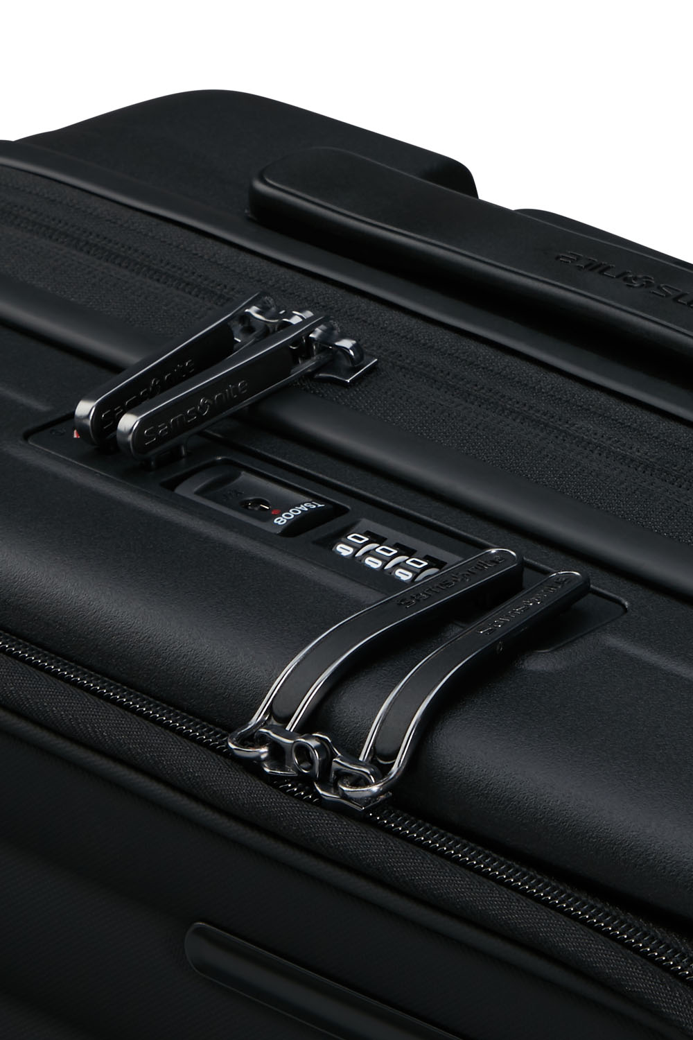 Samsonite Restackd EASY ACCESS Trolley mit 4 Rollen erweiterbar 55cm + GRATIS HOTELGUTSCHEIN Schwarz