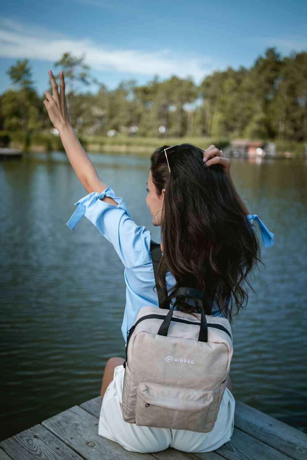 Airpaq Qube Rucksack mit 13" Laptopfach Sand