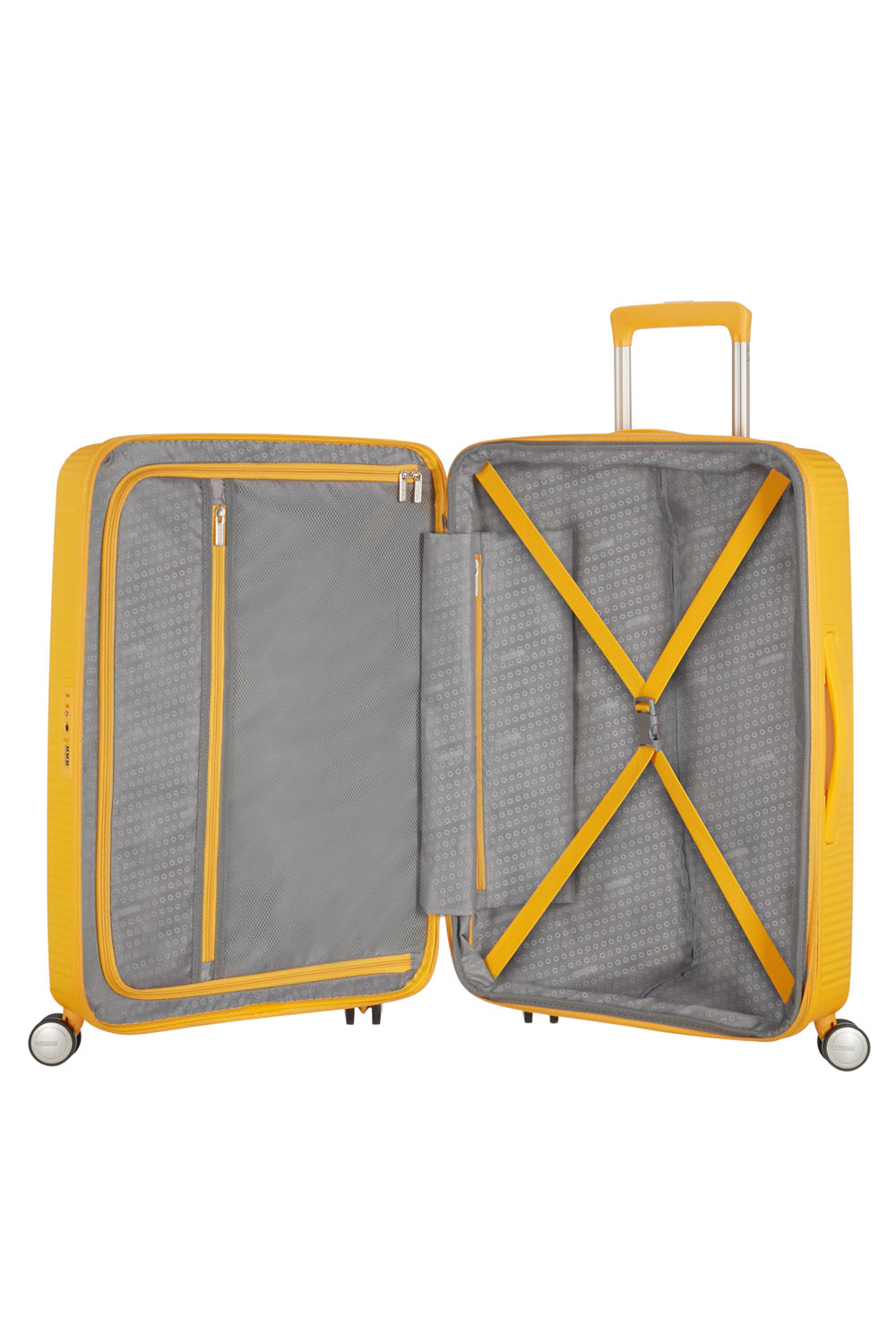 American Tourister Soundbox 4-Rollen-Trolley L 77cm, erweiterbar Golden Yellow