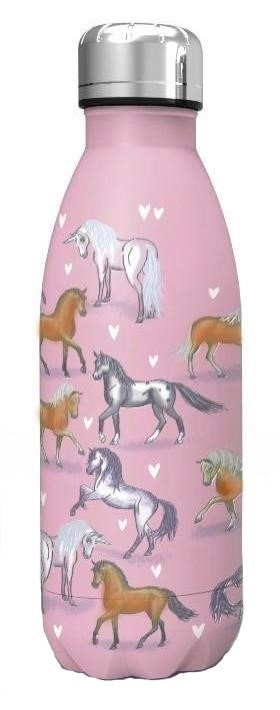 xanadoo Kids-Line Edelstahl-Trinkflasche Rosa Pferde xanadoo Kids-Line Edelstahl-Trinkflasche Rosa Pferde