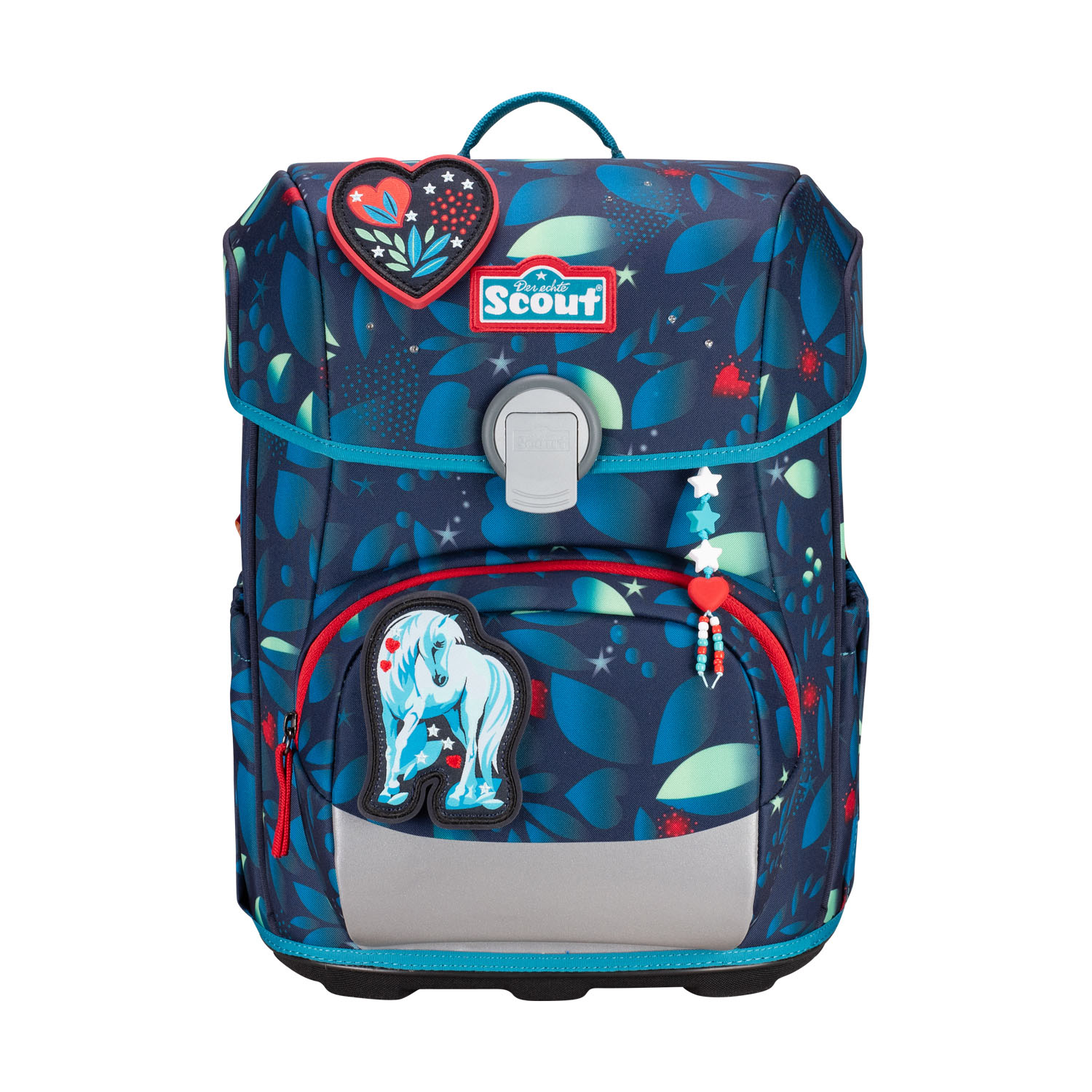 Scout Neo Exklusiv LED Schulranzen-Set 4-teilig White Unicorn