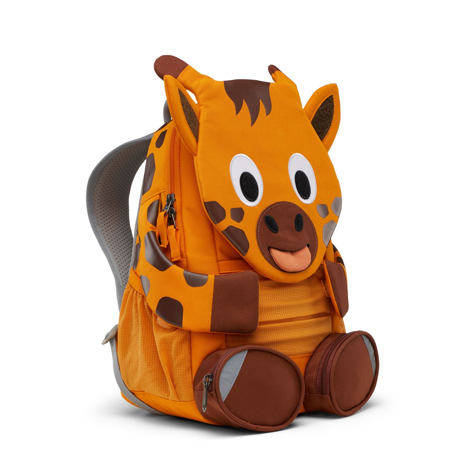 Affenzahn Großer Freund Giraffe -Kindergartenrucksack orange