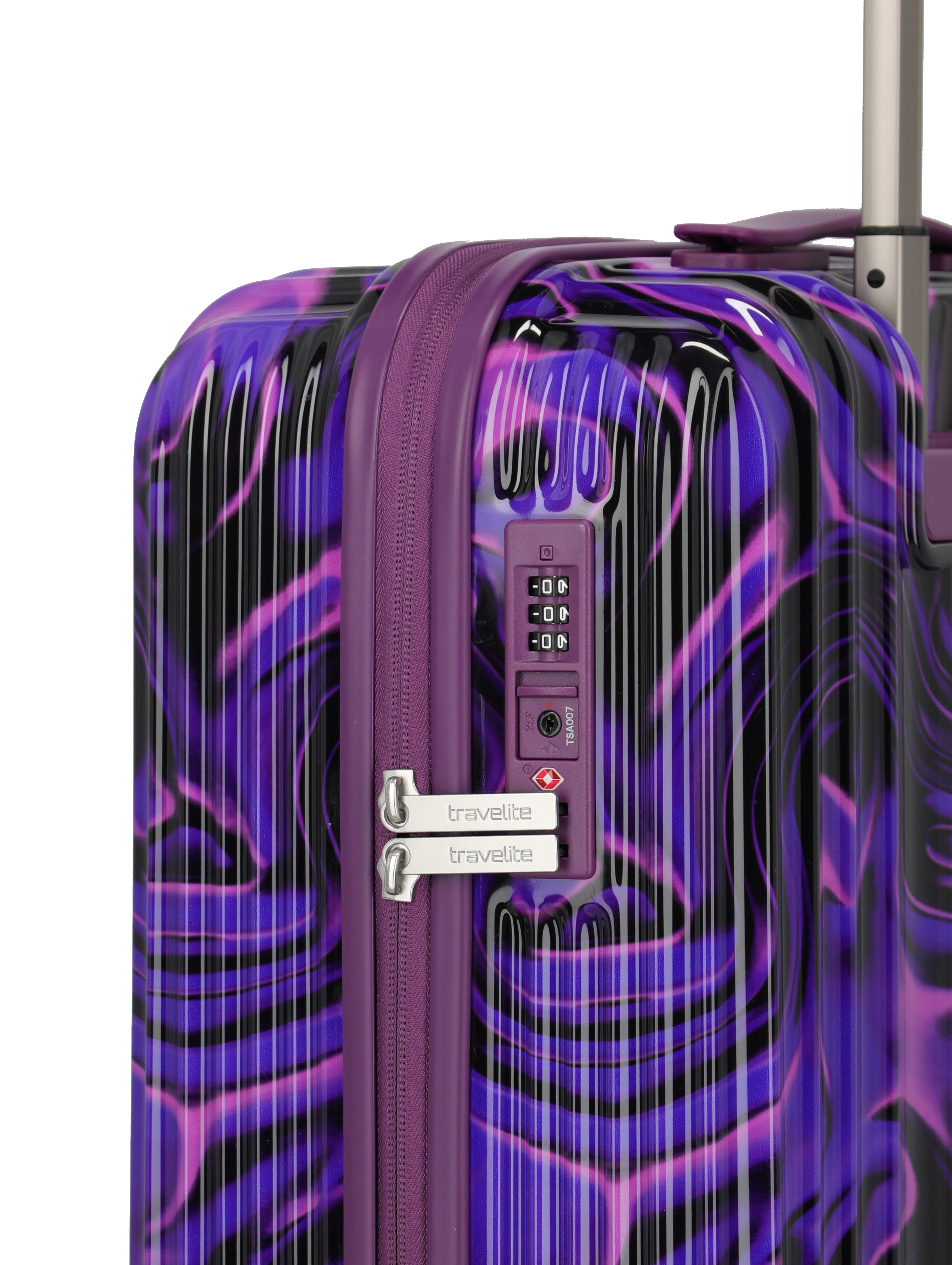 Travelite Lascana Edition 4w Trolley S Purple Swirl