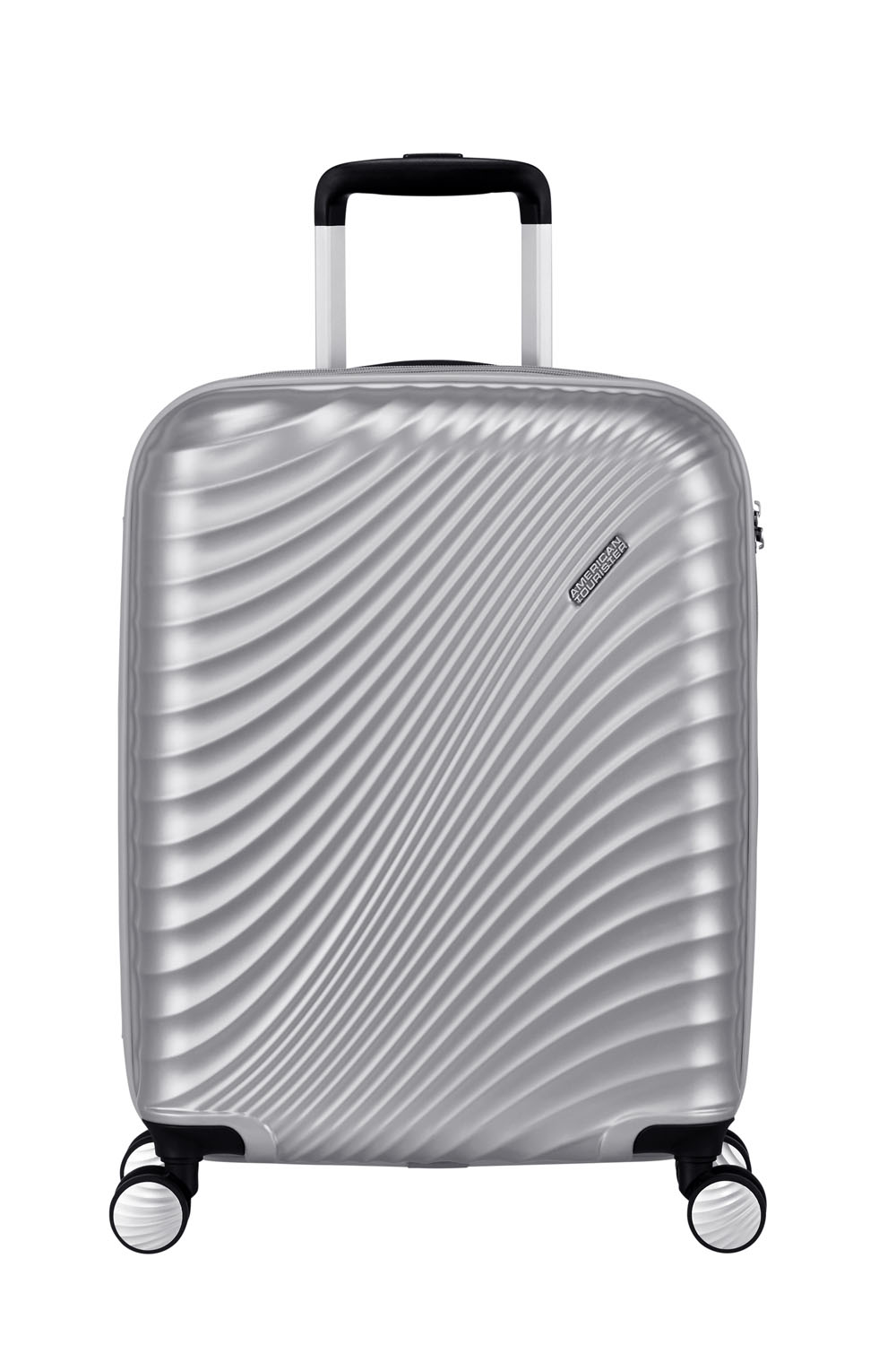 American Tourister Jetglam Trolley mit 4 Rollen 55 Metallic Silver American Tourister Jetglam Trolley mit 4 Rollen 55 Metallic Silver