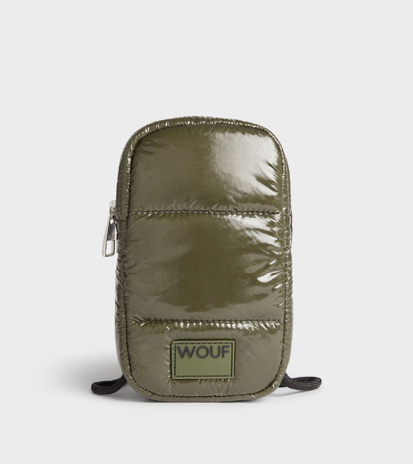 Wouf Quilted Collection Crossbody Phone Bag -Glossy Cypress Wouf Quilted Collection Crossbody Phone Bag -Glossy Cypress