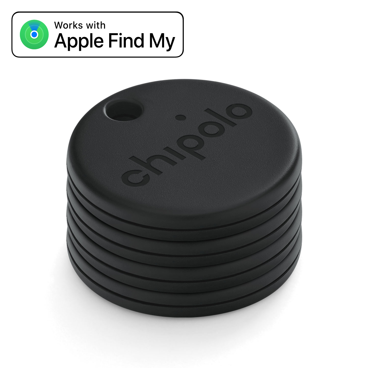 Chipolo ONE Spot 4er Packung- Gegenstandsfinder, -Apple "Wo ist" Almost black Chipolo ONE Spot 4er Packung- Gegenstandsfinder, -Apple "Wo ist" Almost black
