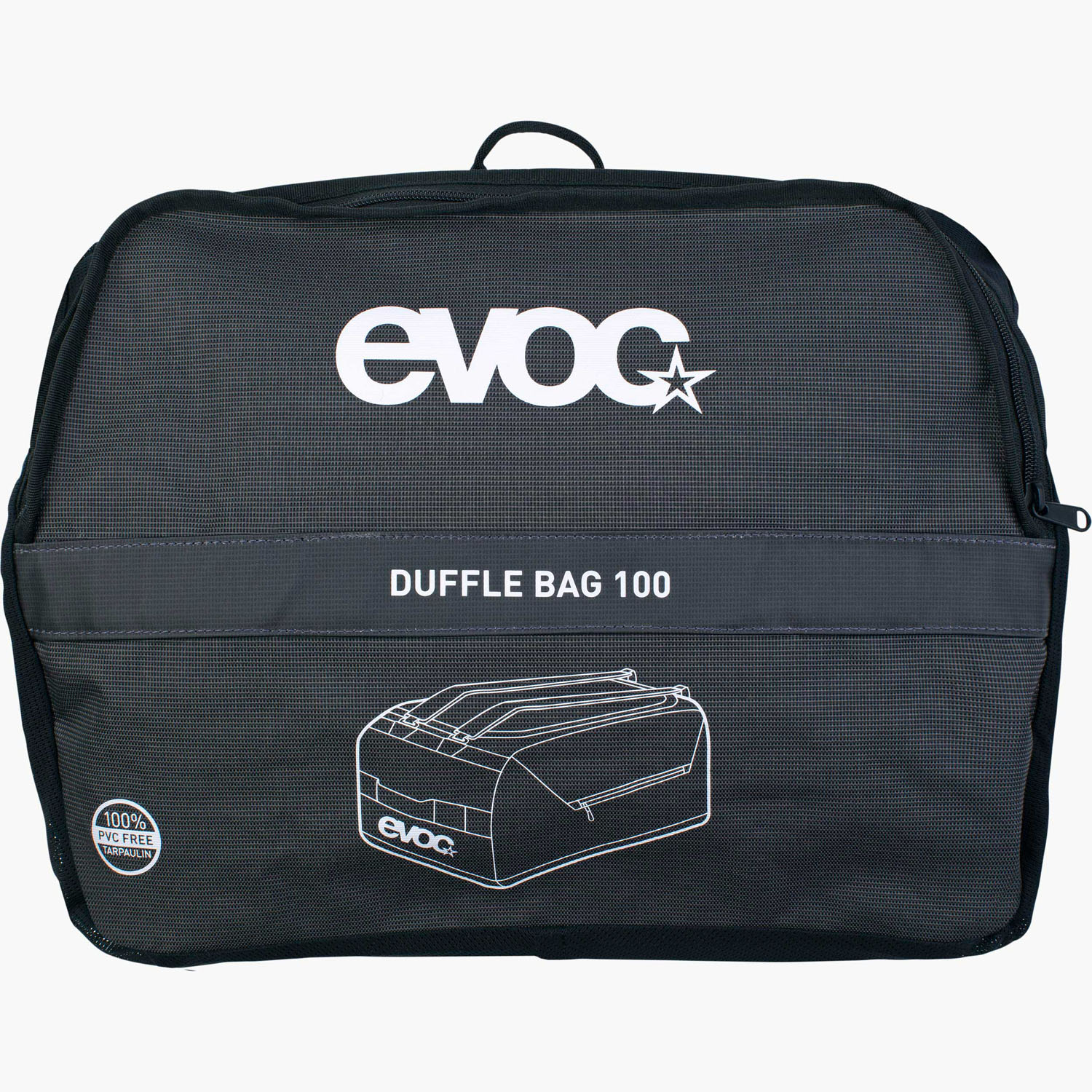 evoc DUFFLE BAG BAG 100 Reisetasche Carbon Grey - Black