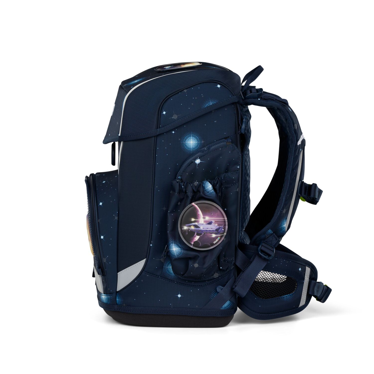 ergobag cubo light GALAXY GLOW 6-teiliges Schulrucksack-Set 2025 KoBärnikus