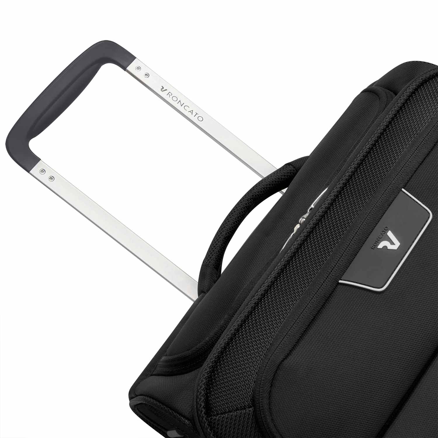 Roncato Joy Handgepäck Carry-On 4-Rollen erweiterbar 20/23cm Schwarz