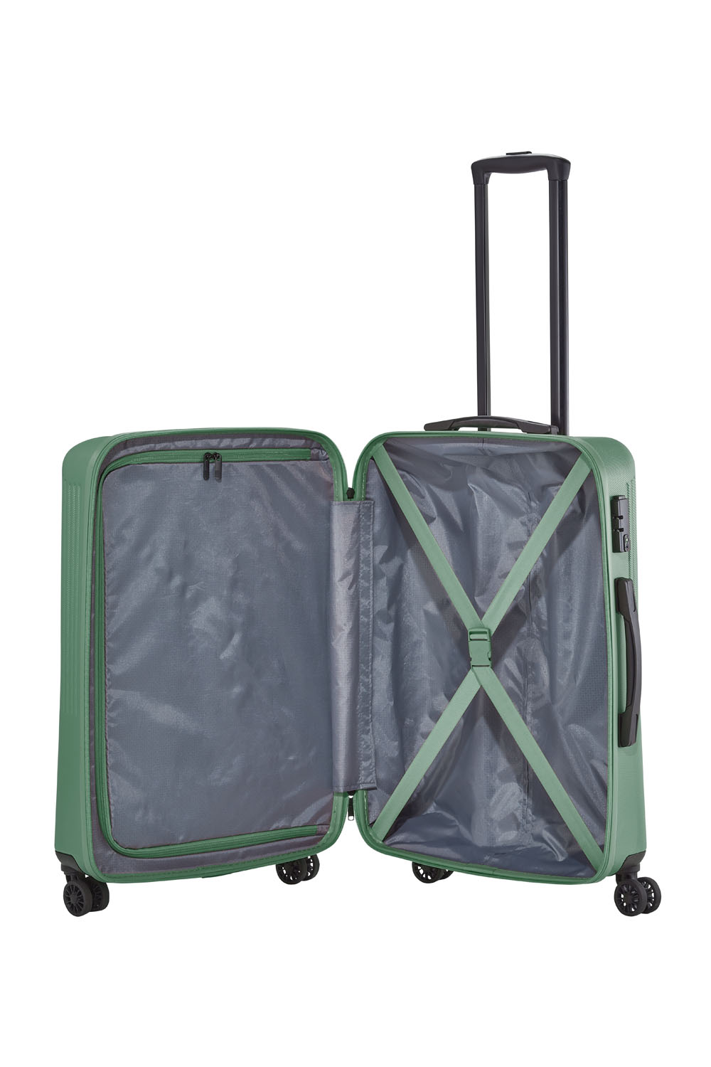 Travelite BALI Trolley M 4-Rollen Grün Travelite BALI Trolley M 4-Rollen Grün