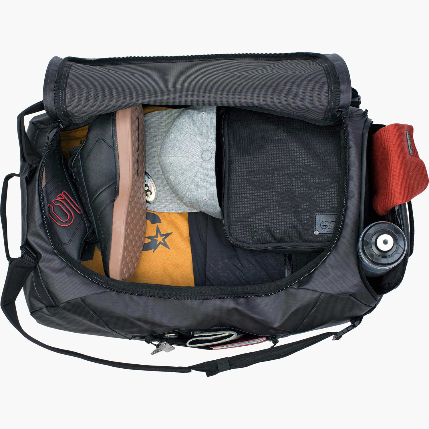 evoc DUFFLE BAG 60 Reisetasche Carbon Grey - Black evoc DUFFLE BAG 60 Reisetasche Carbon Grey - Black