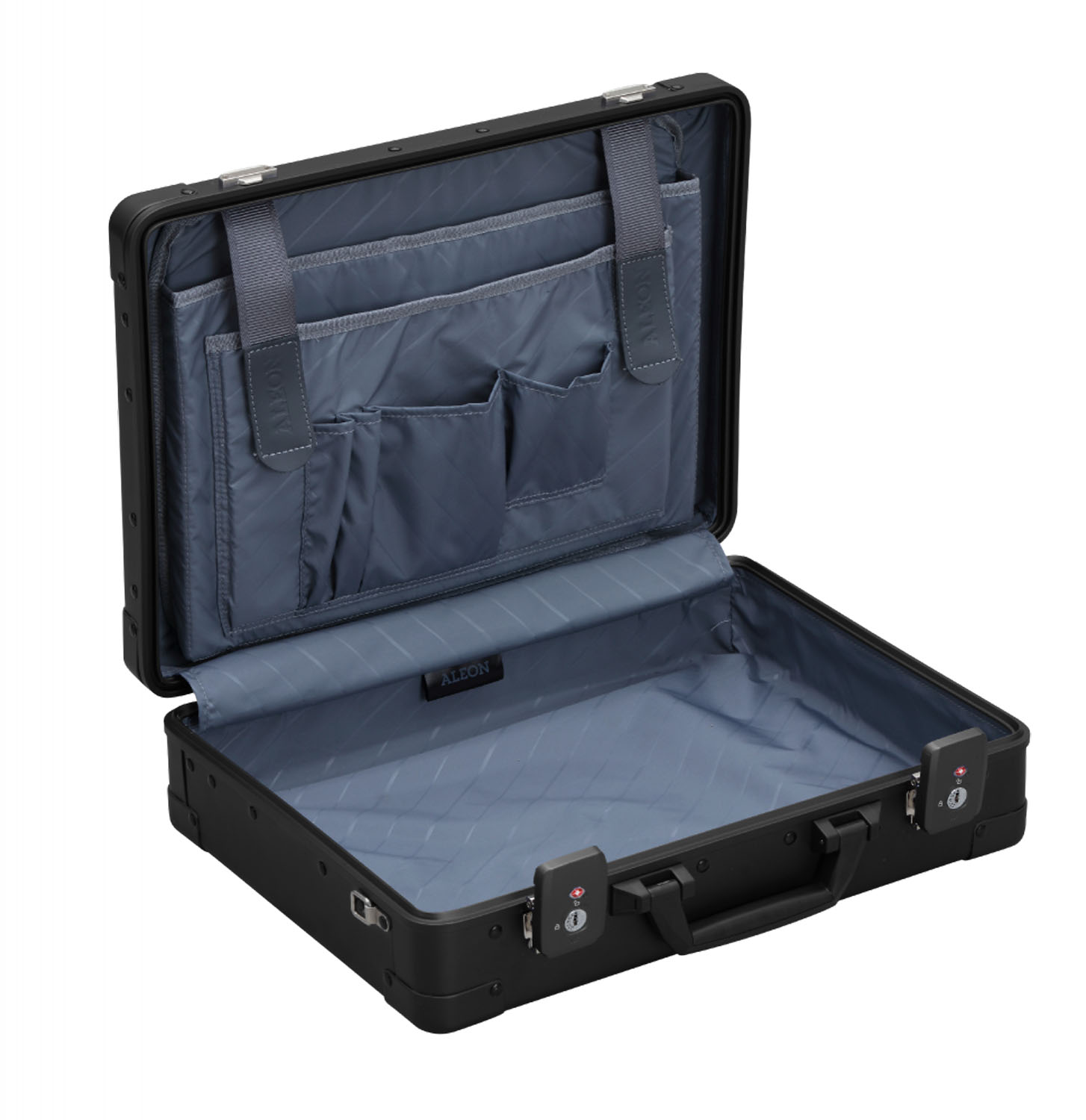 Aleon Business Attaché 17" Laptop Case, 33 cm Schwarz