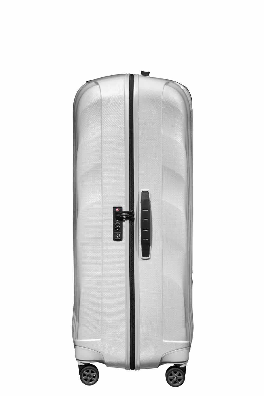 Samsonite C-Lite Trolley mit 4 Rollen 86cm + GRATIS HOTELGUTSCHEIN Off White