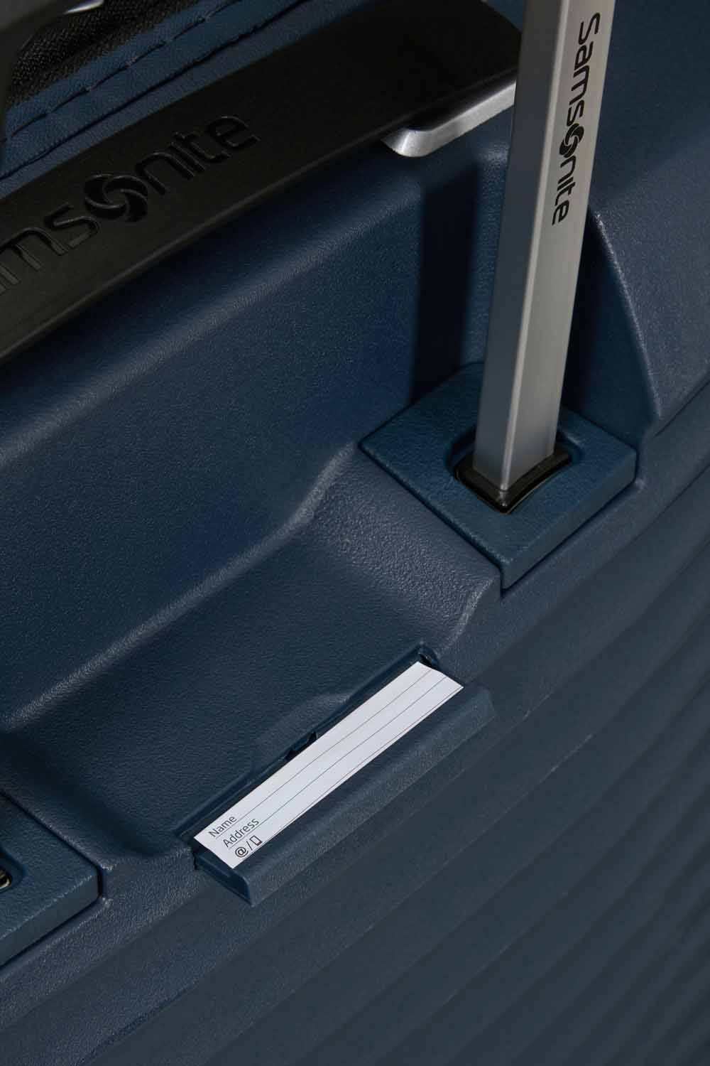 Samsonite Upscape Trolley mit 4 Rollen erweiterbar 81cm + GRATIS HOTELGUTSCHEIN Blue Nights