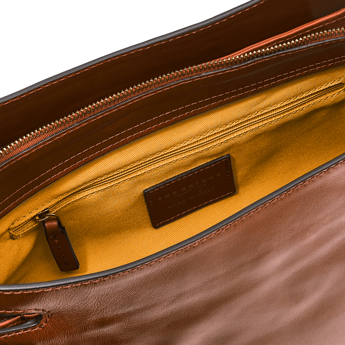 The Bridge Giglio Beuteltasche Braun/Gold The Bridge Giglio Beuteltasche Braun/Gold