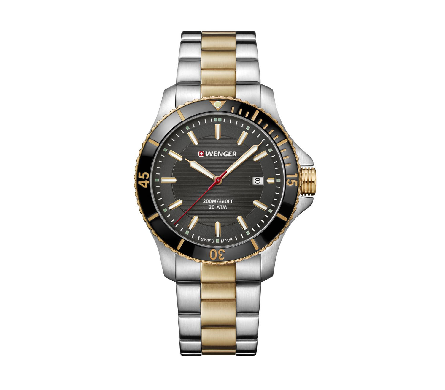 Wenger Seaforce 43mm Herrenuhr 2-Tone