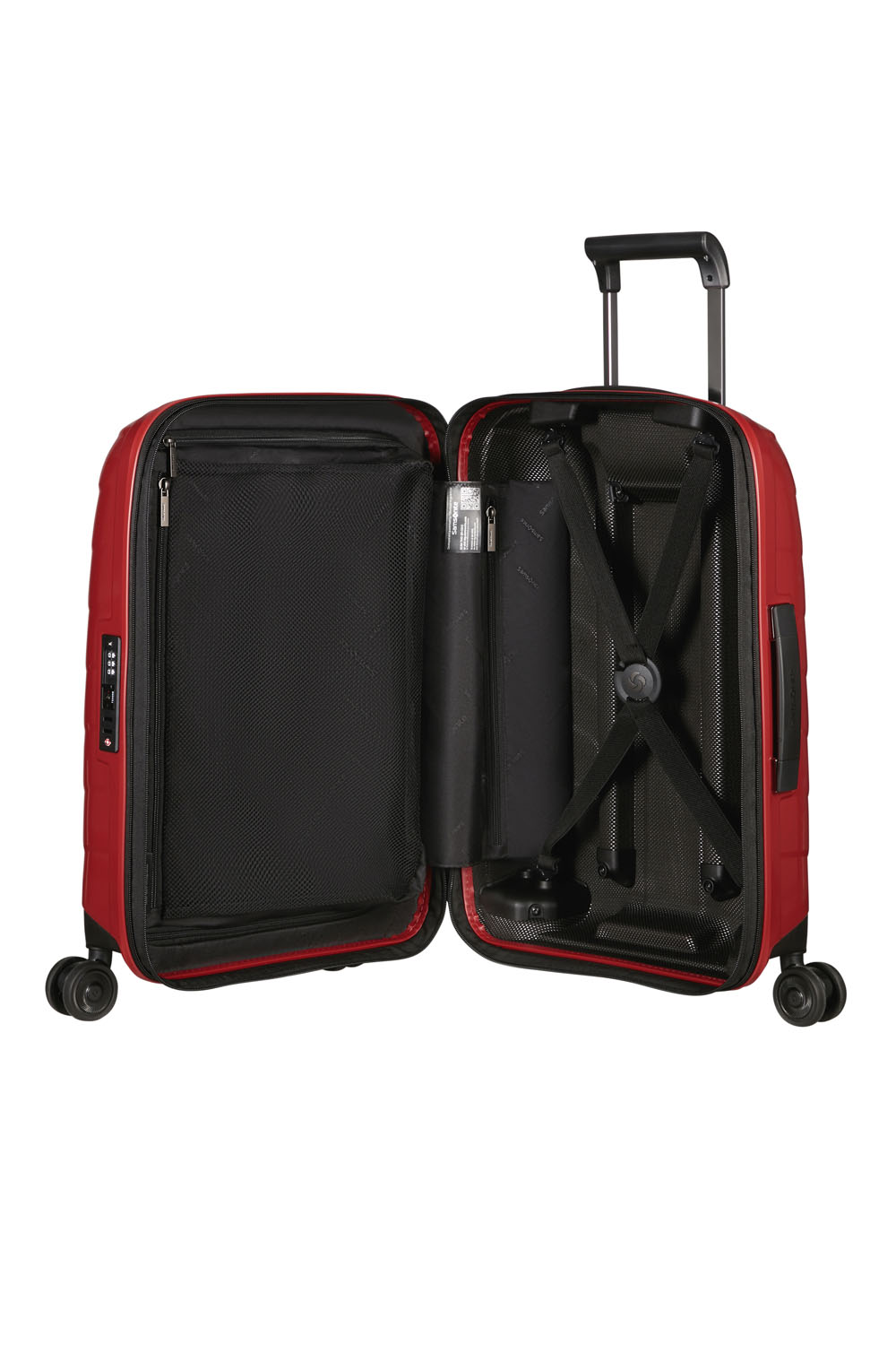 Samsonite Attrix Trolley mit 4 Rollen erweiterbar 55cm (23/26cm) Red Samsonite Attrix Trolley mit 4 Rollen erweiterbar 55cm (23/26cm) Red