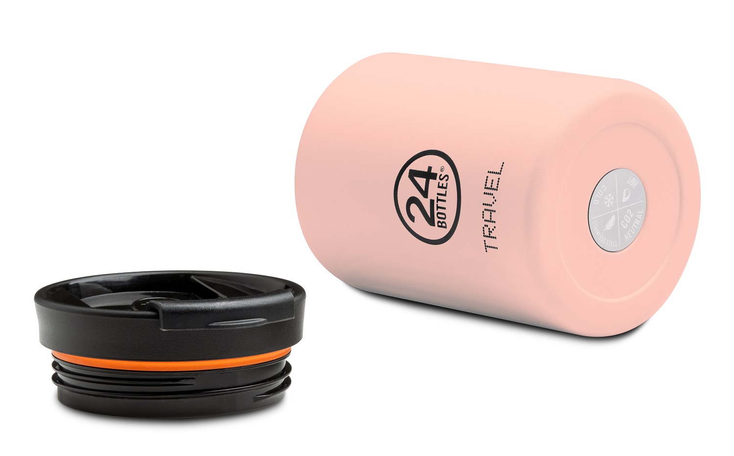 24Bottles® Travel Tumbler Snack Pot 350ml mit Fill&Go Lid Dusty Pink 24Bottles® Travel Tumbler Snack Pot 350ml mit Fill&Go Lid Dusty Pink