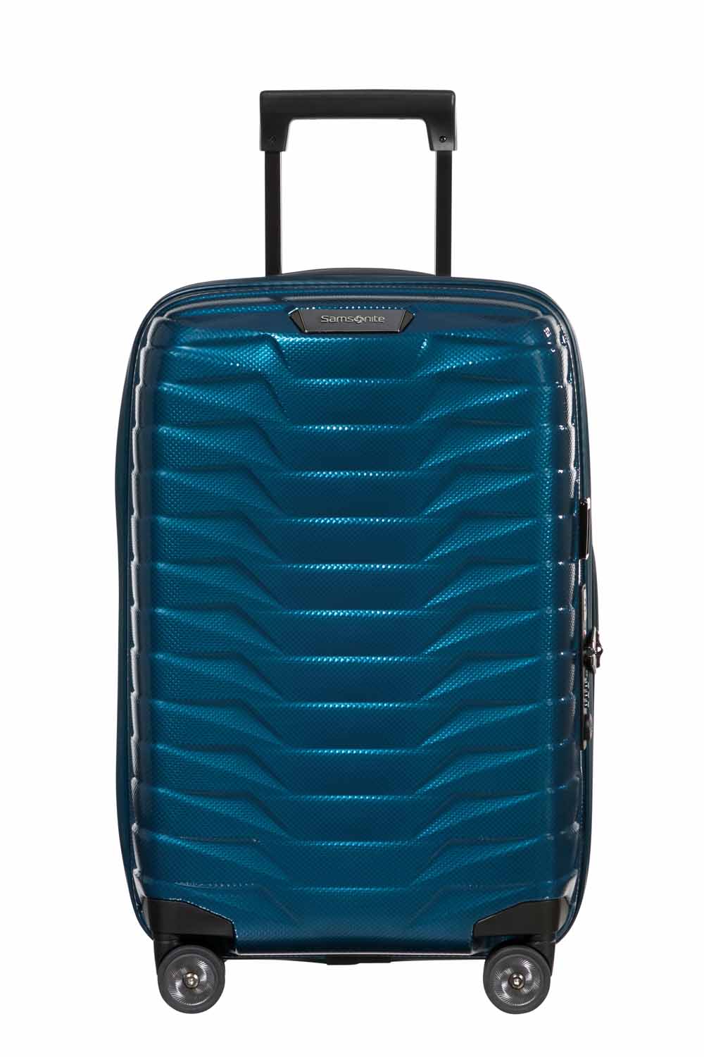 Samsonite Proxis Trolley mit 4 Rollen erweiterbar 55cm (23/26cm) + GRATIS HOTELGUTSCHEIN Petrol Blue