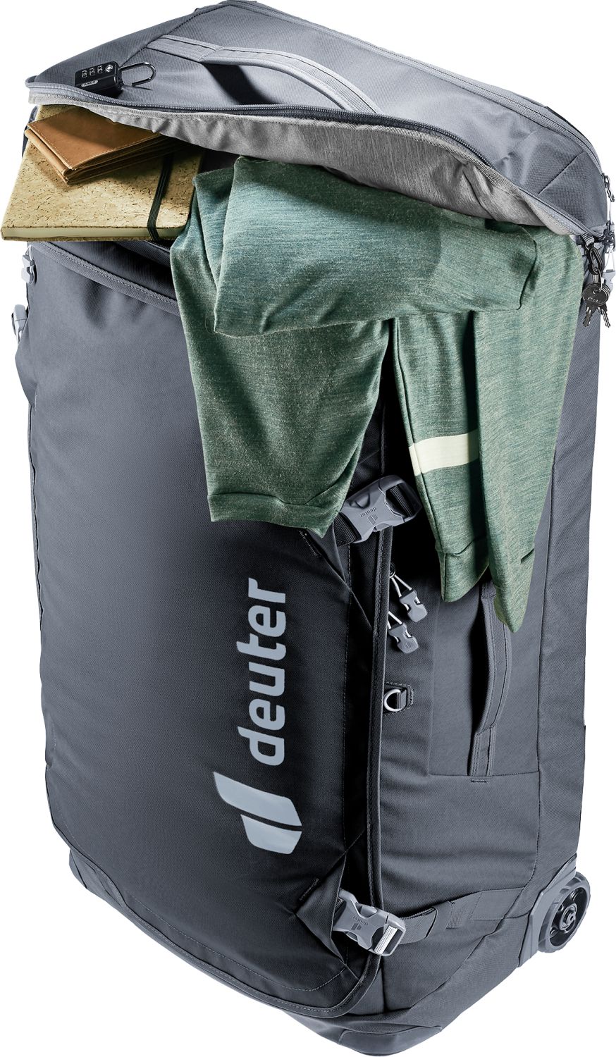 Deuter Duffel Pro Movo 90 Reisetasche auf Rollen Black Deuter Duffel Pro Movo 90 Reisetasche auf Rollen Black