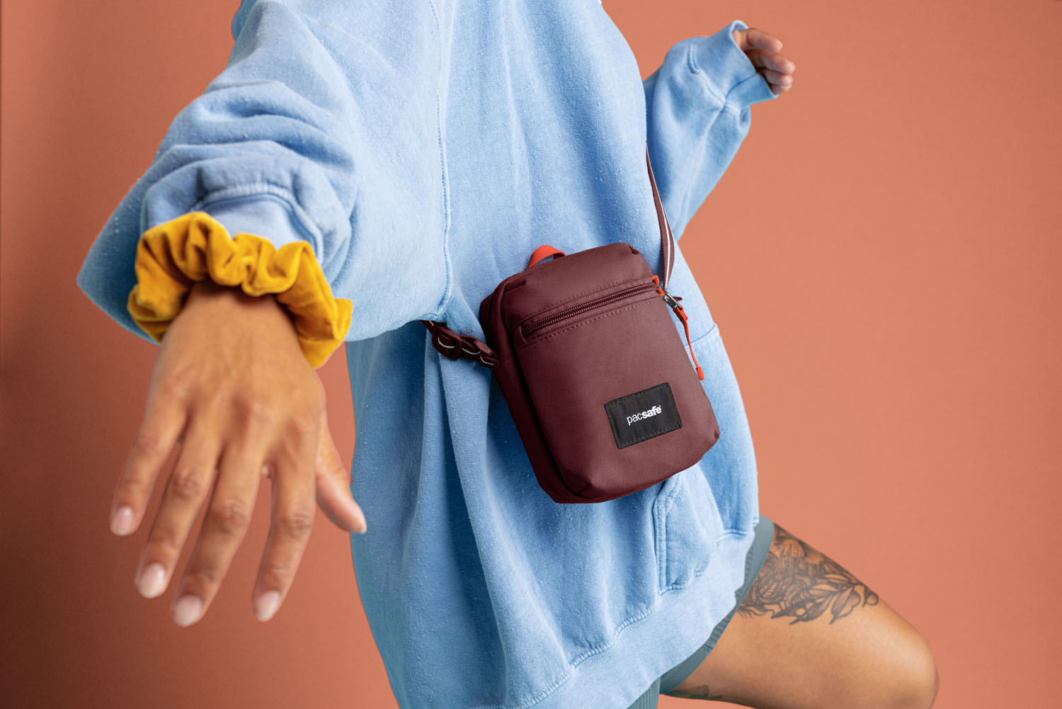 pacsafe GO Anti-Theft Micro Crossbody Garnet Red pacsafe GO Anti-Theft Micro Crossbody Garnet Red