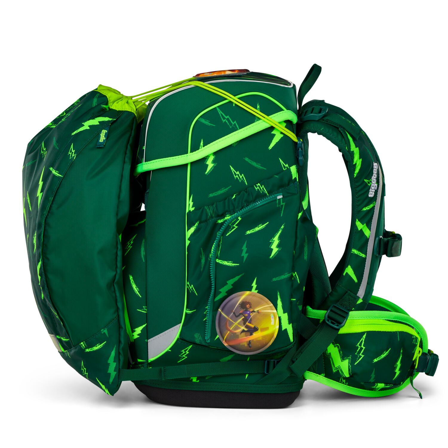 ergobag cubo LUMI Editon 5-teiliges Schulrucksack-Set 2025 Bärtastisch
