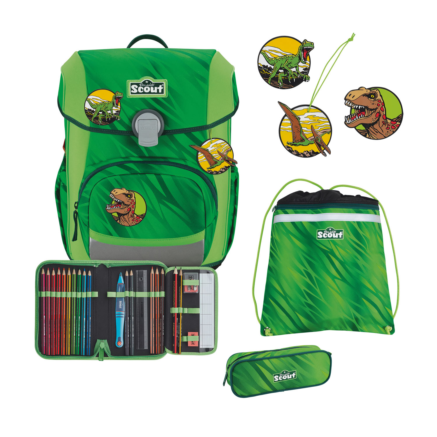 Scout Neo Schulranzen-Set 4-teilig DIN Dino Rex Scout Neo Schulranzen-Set 4-teilig DIN Dino Rex