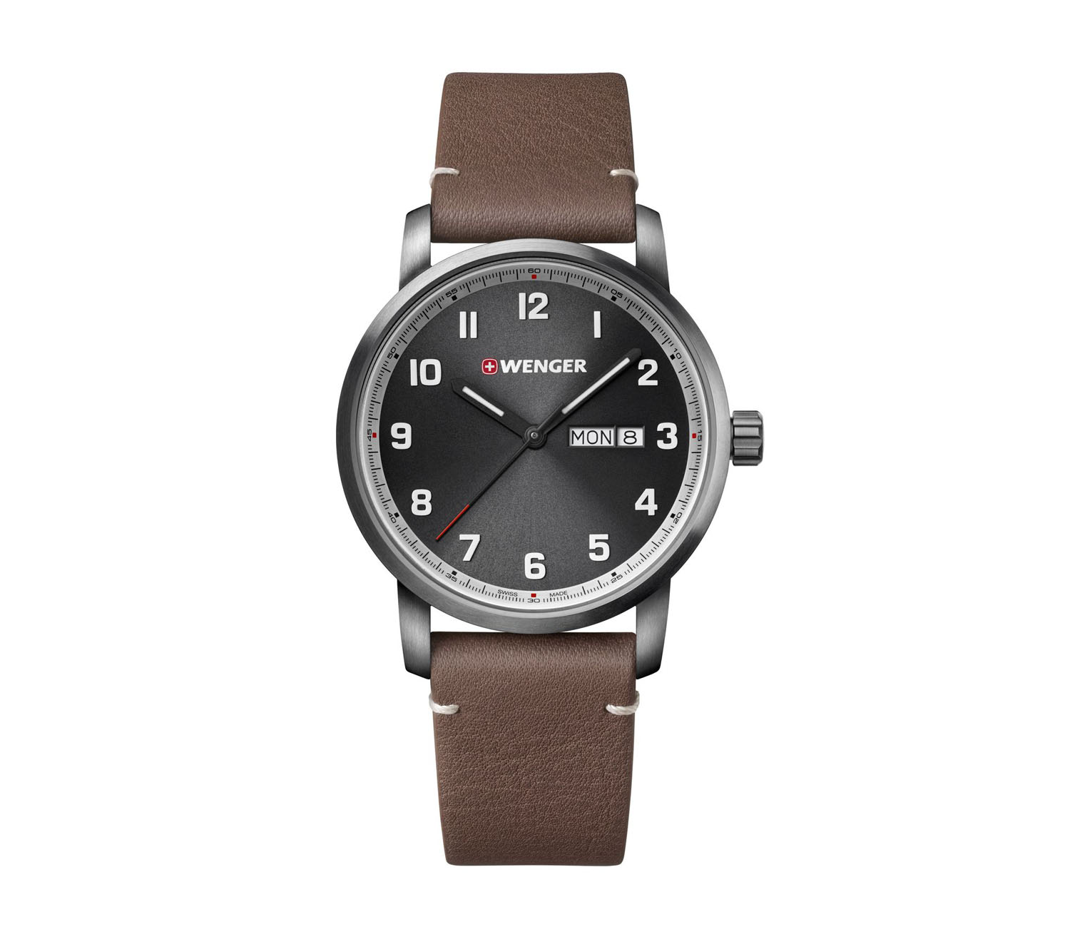 Wenger Attitude Herrenuhr mit Armband aus Leder