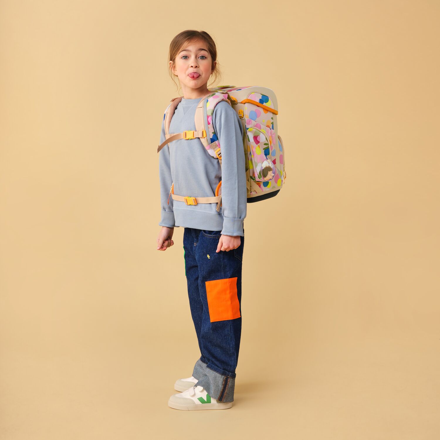 ergobag cubo ECO HERO 5-teiliges Schulrucksack-Set 2025 Flower PowBär