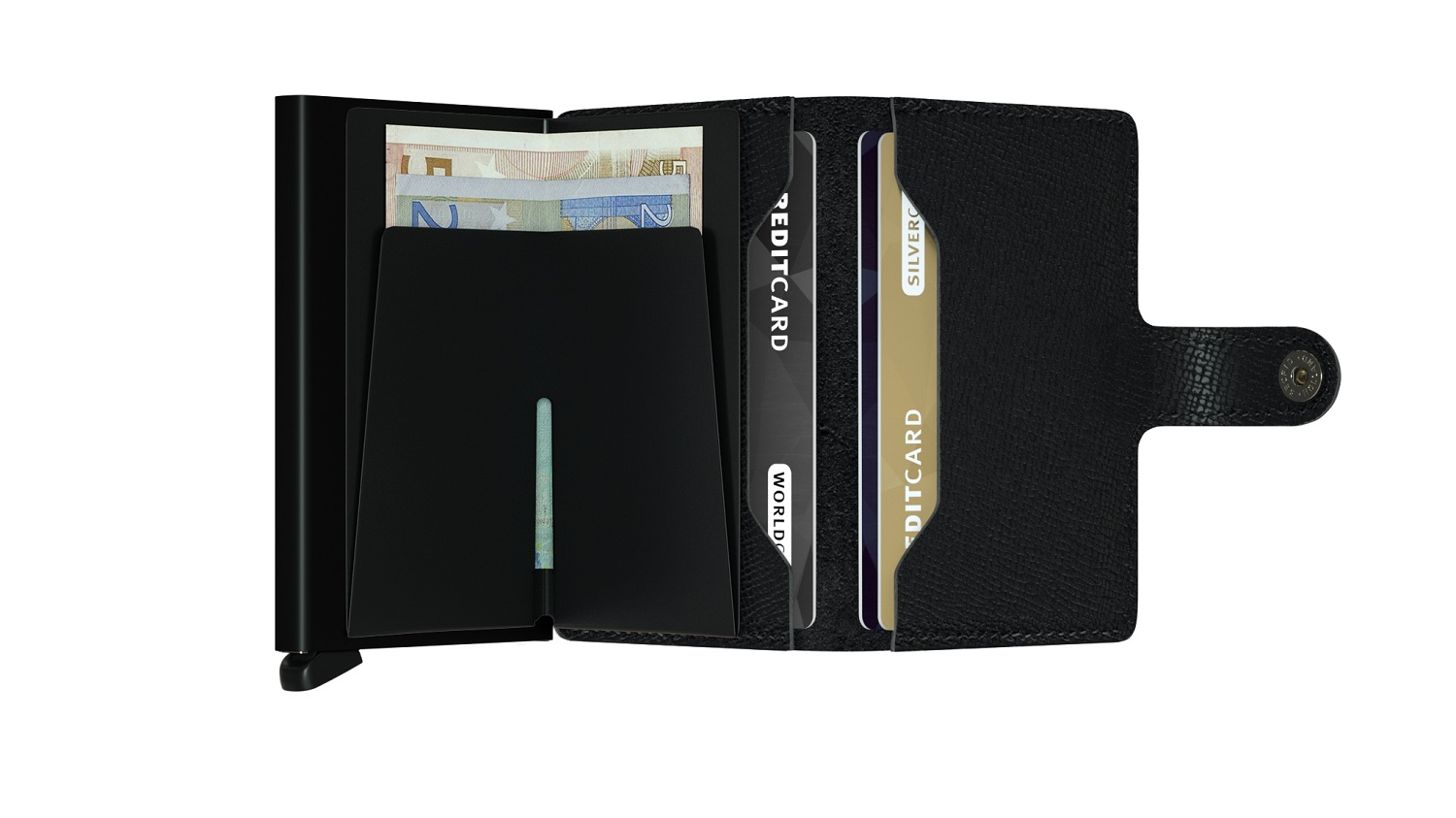 Secrid Miniwallet Crisple MC-Black Secrid Miniwallet Crisple MC-Black