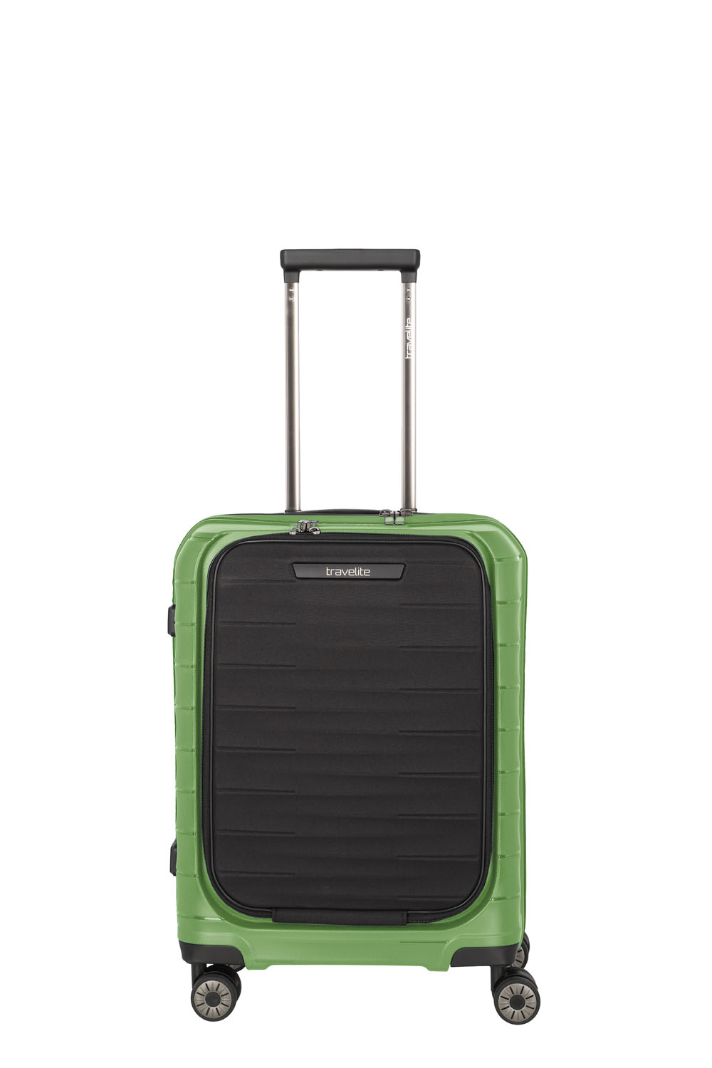 Travelite Mooby Trolley S mit Vortasche, 4-Rollen Grün